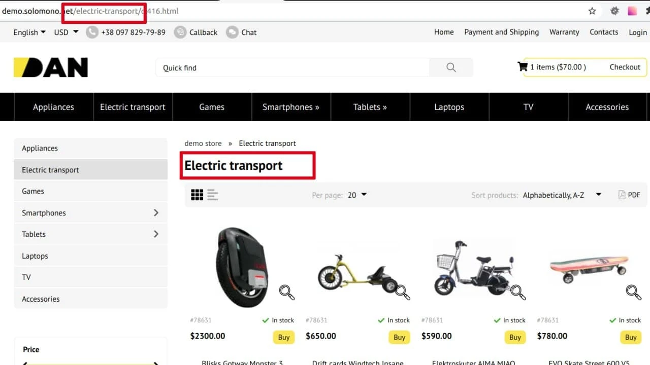SEO-friendly URLs - 1